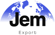 Logo Jem Export noir négoce international produits alimentaires matériaux